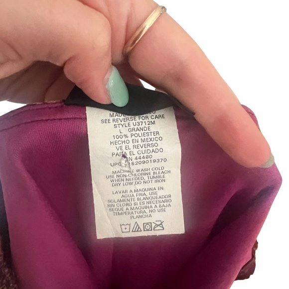 Y2K Paisley Boho Print Purple Dress Large - Picture 4 of 5